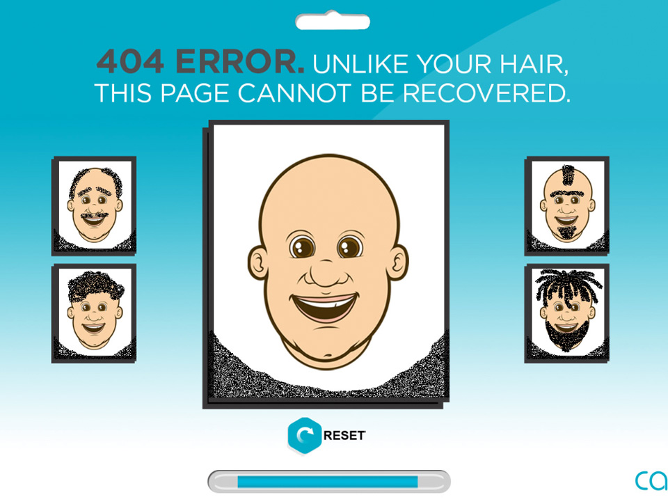 404 Interactive Page web design